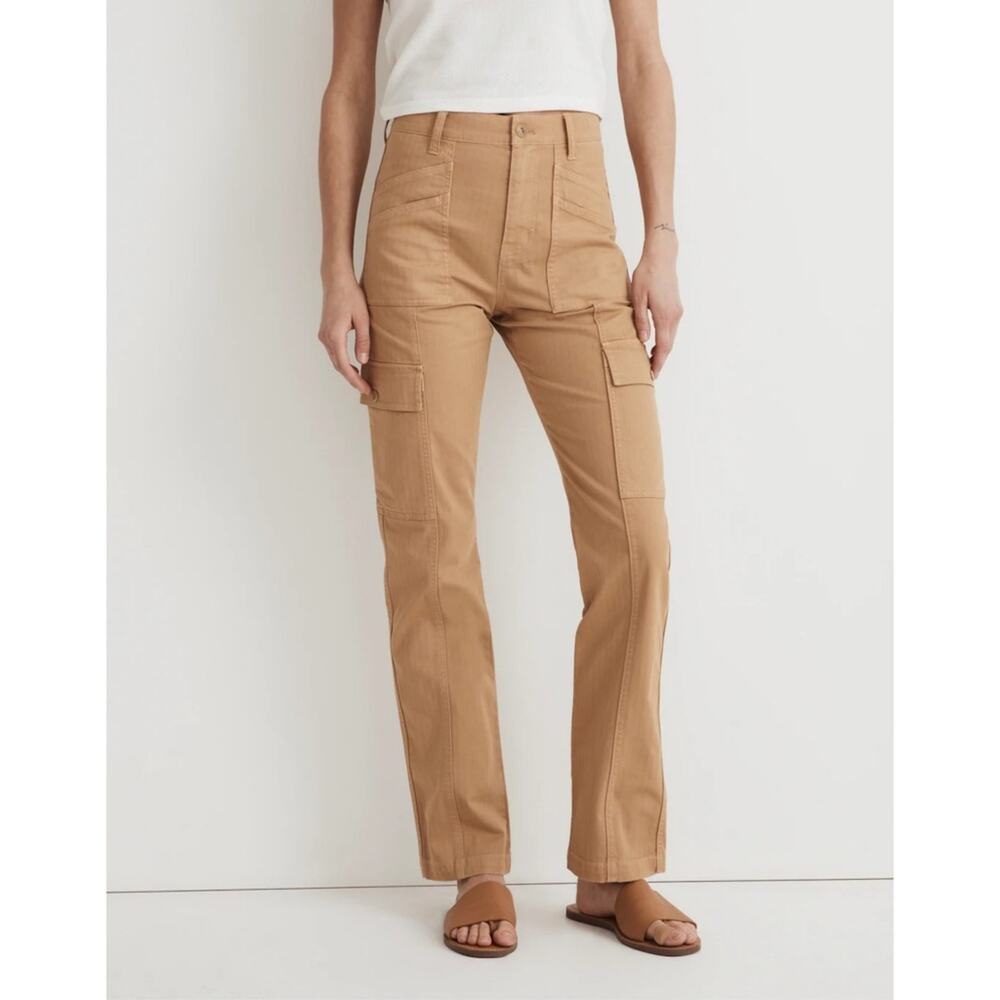 NWT Madewell The Garment-Dyed '90s Straight Cargo Pant Size 25